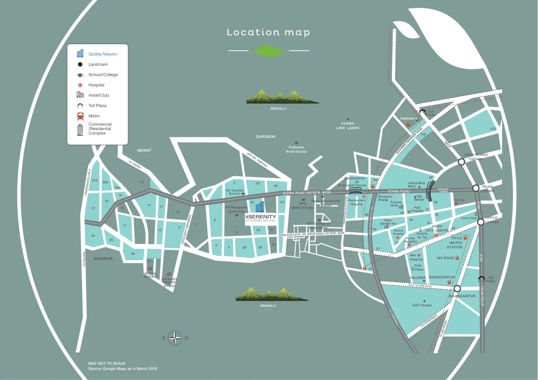 Hero Leafsong Retreat master plan showing three towers, central greens and clubhouse (indicative)